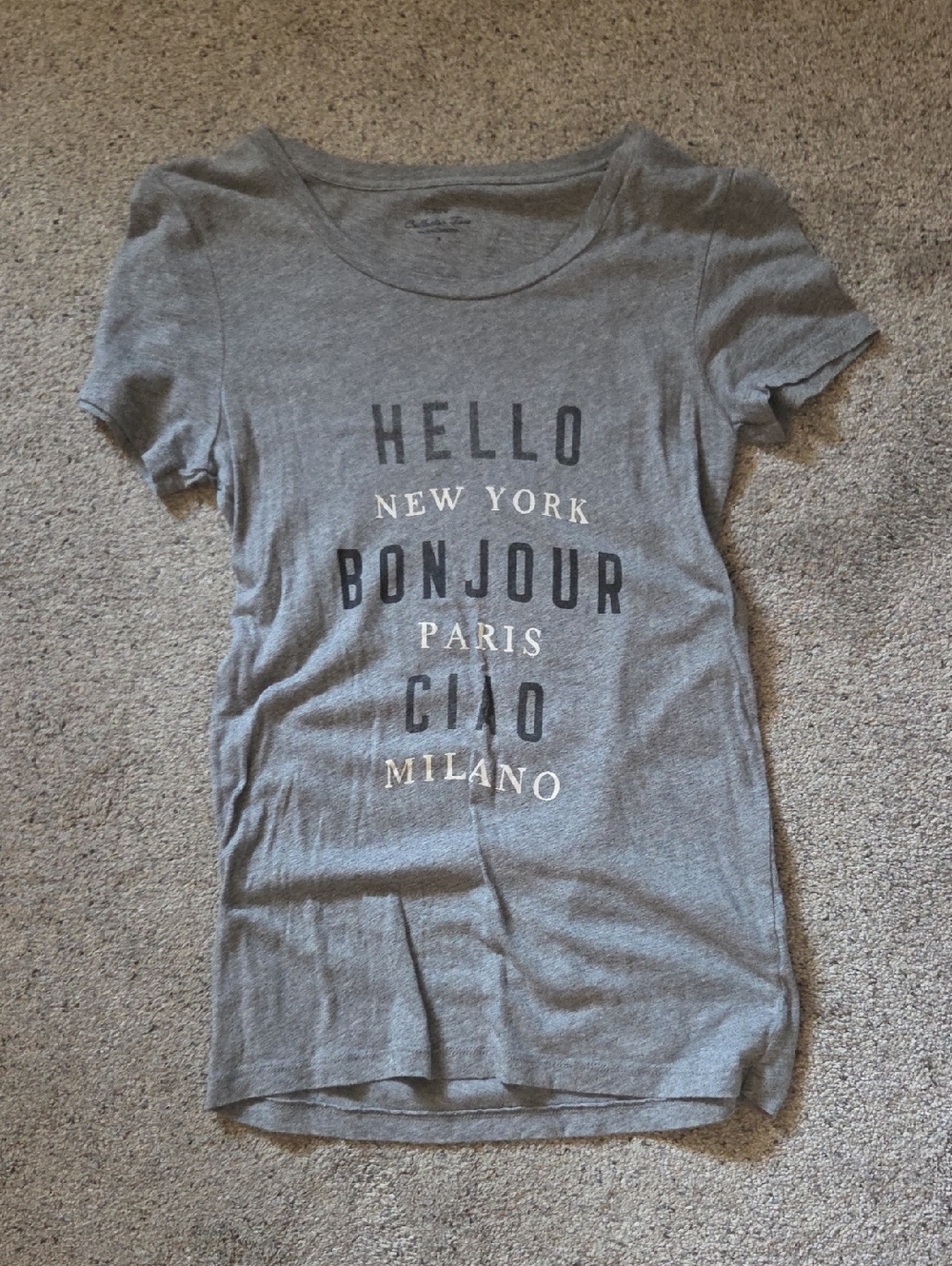 J Crew Hello Bonjour Paris Top Sz S